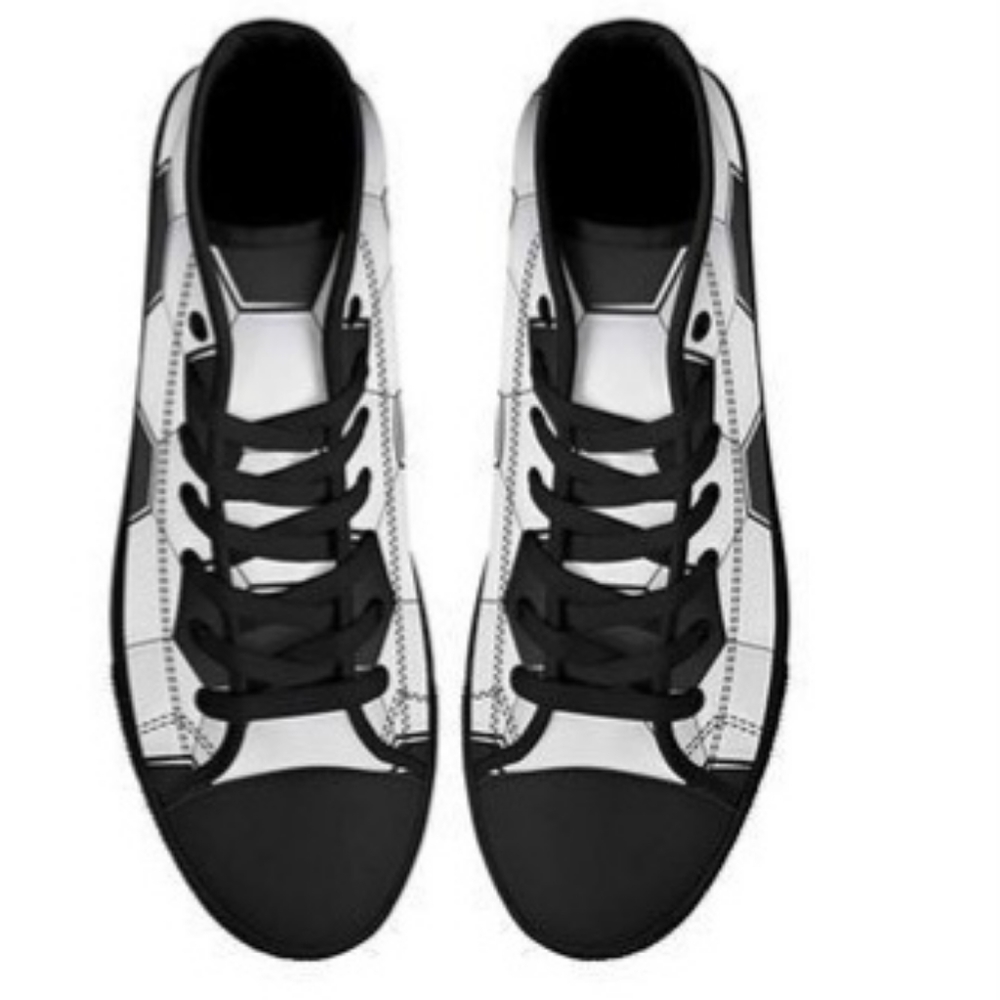 Soccer High Top Unisex Canvas Tennis Shoes Sz 7
